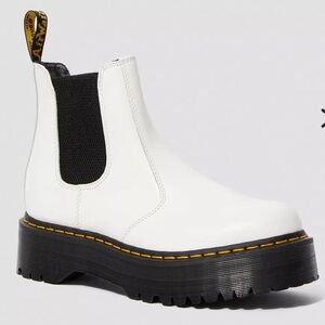 DR. MARTENS 2976 SMOOTH LEATHER PLATFORM CHELSEA BOOTS SIZE M5/L6